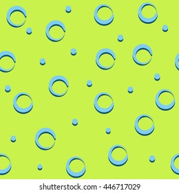 Circle and ring seamless pattern. Fashion graphic background design. Modern stylish abstract texture. Colorful template for prints, textiles, wrapping, wallpaper, website. VECTOR illustration