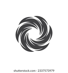 Circle Ring swirl Abstract Logo Vector