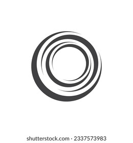 Circle Ring swirl Abstract Logo Vector