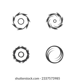 Circle Ring swirl Abstract Logo Vector