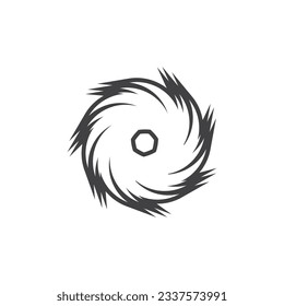Giro circular de anillo Abstract Logotipo vector