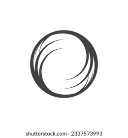 Circle Ring swirl Abstract Logo Vector