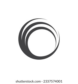 Giro circular de anillo Abstract Logotipo vector