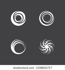 Circle Ring swirl Abstract Logo Vector