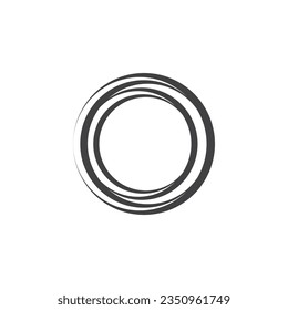 Circle Ring swirl Abstract Logo Vector