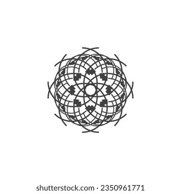 Giro circular de anillo Abstract Logotipo vector