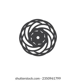 Circle Ring swirl Abstract Logo Vector