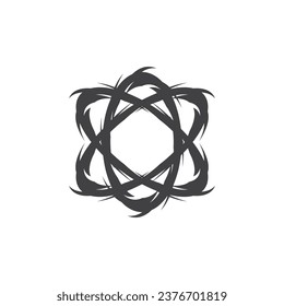 Giro circular de anillo Abstract Logotipo vector