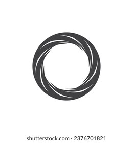 Circle Ring swirl Abstract Logo Vector