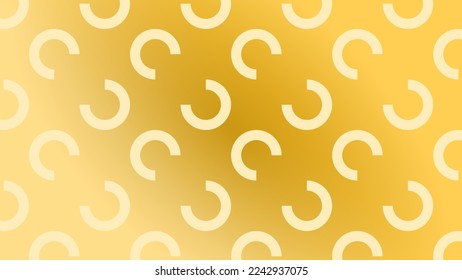 Circle Rings Pattern Yellow Golden Gradient Premium Texture Background