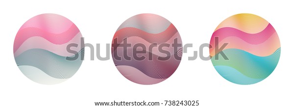 Circle Ripple Set Abstract Vector Illustration Stock Vector (Royalty ...