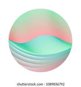 Circle Ripple Lines Abstract Vector Illustration Stock Vector (Royalty ...