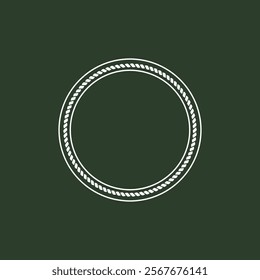 Circle Rope Badge Logo Icon Vector