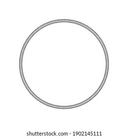 Circle Rope Design Vector Illustration