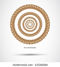  Circle Rope Illustration Vector.