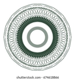 circle rossete. protective watermark layer for certificate, voucher, money design. vector illustration