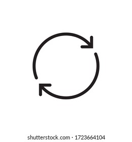 Circle, Rotation, Refresh Icon Vector Illustration