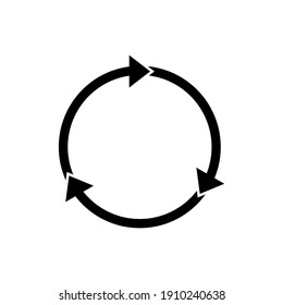 Circle, rotation, refresh icon vector illustration