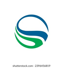 circle round abstract ecology logo