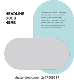 circle round edges social media design template eps