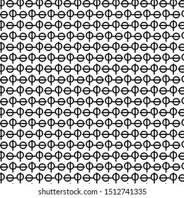 Circle round geometric pattern repeating vector background.Halftone monochrome wallpaper design concept.