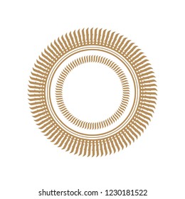 circle round graphic with element white shape free vector