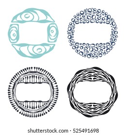 circle round hand drawn labels