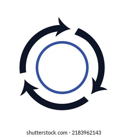 Circle, round icon. Simple editable vector illustration.