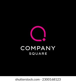 Logotipo de redondeo circular, logotipo minimalista, plantilla de vector de gran elegancia