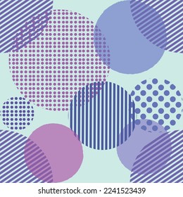 circle round shape purple pantone seamless pattern, shiny sphere backdrop, modern beautiful wallpaper, fabric print template. dot bubble wrapping paper illustration.