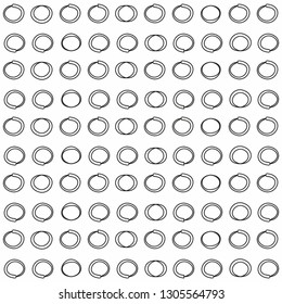 Circle round shape repeat pattern black monochrome halftone vector background