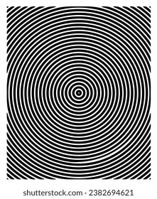 circle round target spiral design elements vector in black and white for background design.