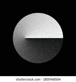 Circle and rounded gradient  Abstract background and circle   noise over it 