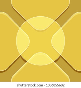 Circle, rounded square pattern
