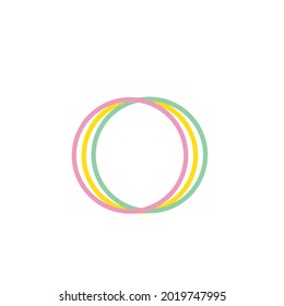 plantilla de diseño de ilustración de icono de sello de goma circular 