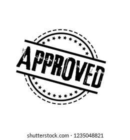 circle rubber stamp with the text approved. approved rubber stamp, label, badge, logo,seal