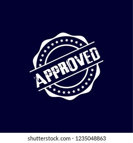 circle rubber stamp with the text approved. approved rubber stamp, label, badge, logo,seal