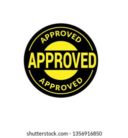 circle rubber stamp with the text approved. approved rubber stamp, label, badge, logo,seal. Designed for your web site design, logo, app, UI