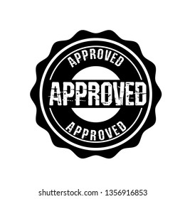 circle rubber stamp with the text approved. approved rubber stamp, label, badge, logo,seal. Designed for your web site design, logo, app, UI