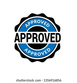 circle rubber stamp with the text approved. approved rubber stamp, label, badge, logo,seal. Designed for your web site design, logo, app, UI