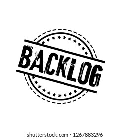 Circle Rubber Stamp Text Backlog Backlog Stock Vector (Royalty Free ...