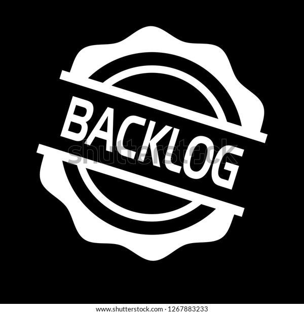 Circle Rubber Stamp Text Backlog Backlog Stock Vector Royalty Free