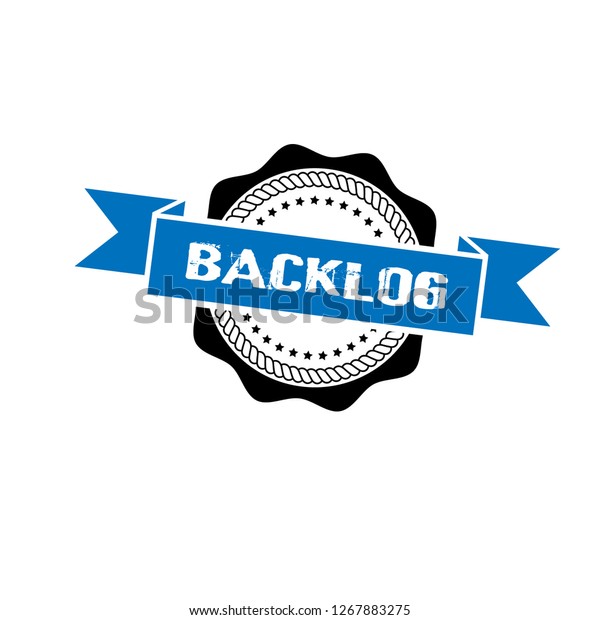 Circle Rubber Stamp Text Backlog Backlog Stock Vector Royalty Free