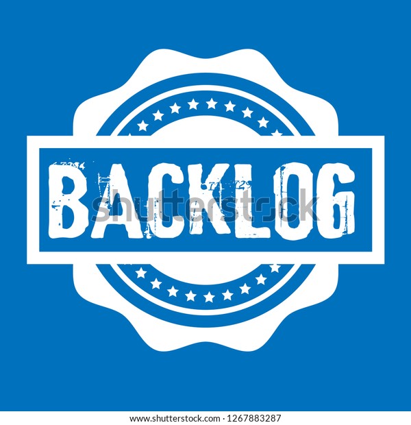 Circle Rubber Stamp Text Backlog Backlog Stock Vector Royalty Free