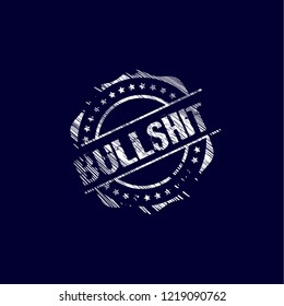circle rubber stamp with the text bullshit. bullshit rubber stamp, label, badge, logo,seal