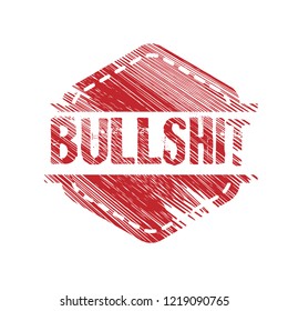 circle rubber stamp with the text bullshit. bullshit rubber stamp, label, badge, logo,seal
