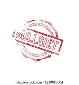 circle rubber stamp with the text bullshit. bullshit rubber stamp, label, badge, logo,seal