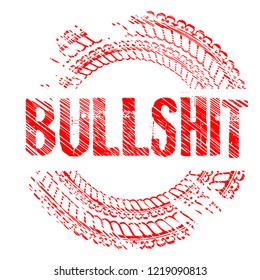 circle rubber stamp with the text bullshit. bullshit rubber stamp, label, badge, logo,seal
