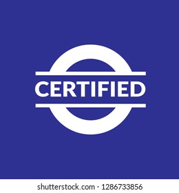 circle rubber stamp with the text certified. certified rubber stamp, label, badge, logo,seal. Designed for your web site design, logo, app, UI