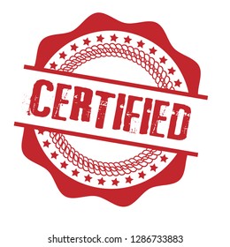 circle rubber stamp with the text certified. certified rubber stamp, label, badge, logo,seal. Designed for your web site design, logo, app, UI